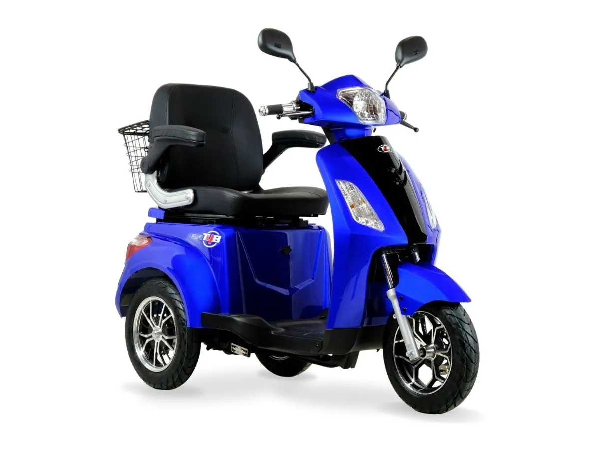 T4B Prime 500W 3-Wheel Mobility Scooter Blue — view 2