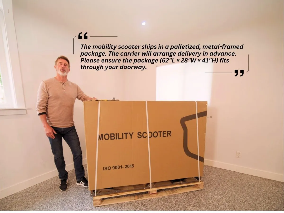 T4B Prime 500W 3-Wheel Mobility Scooter Blue — view 8