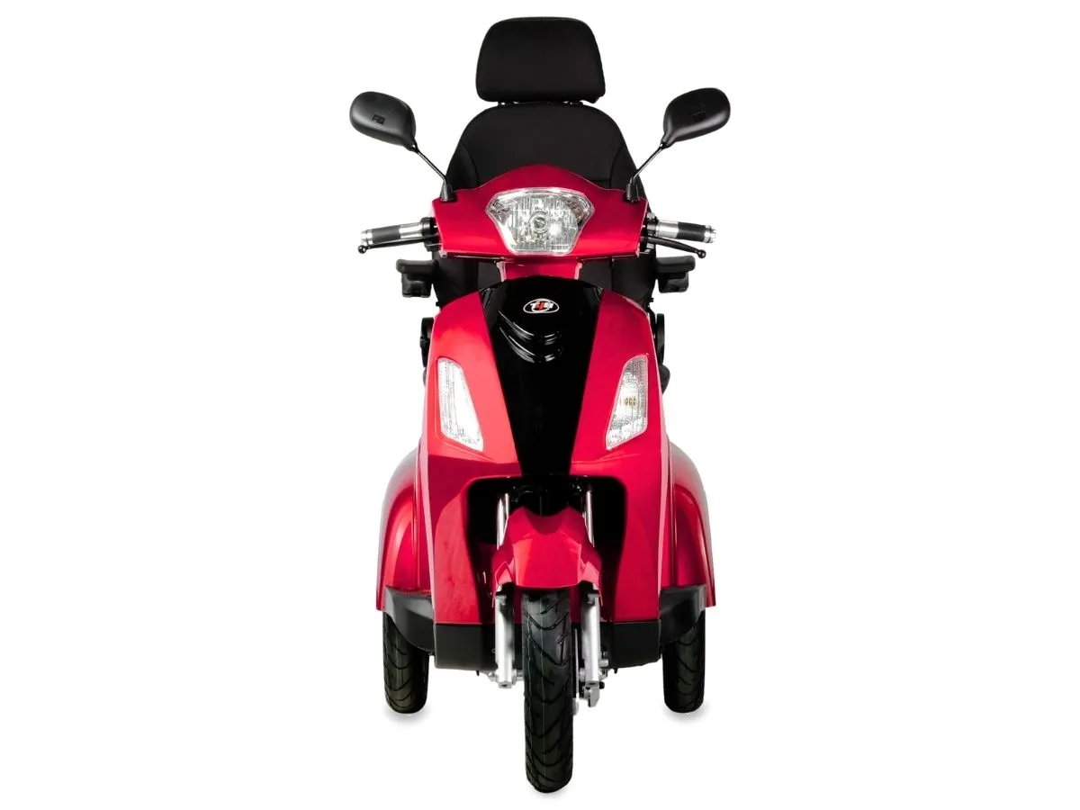 T4B Prime Deluxe 500W 3-Wheel Mobility Scooter Red — view 5