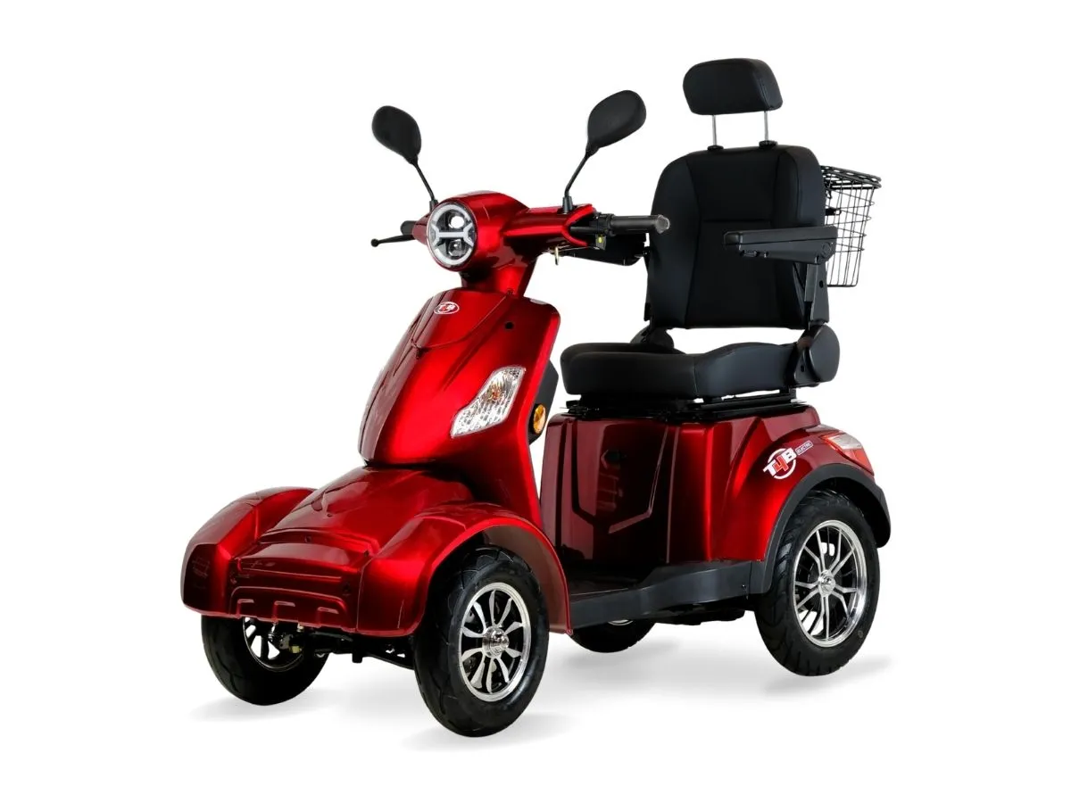 T4B Prime Rover 500W Heavy Duty Mobility Scooter Red — view 3