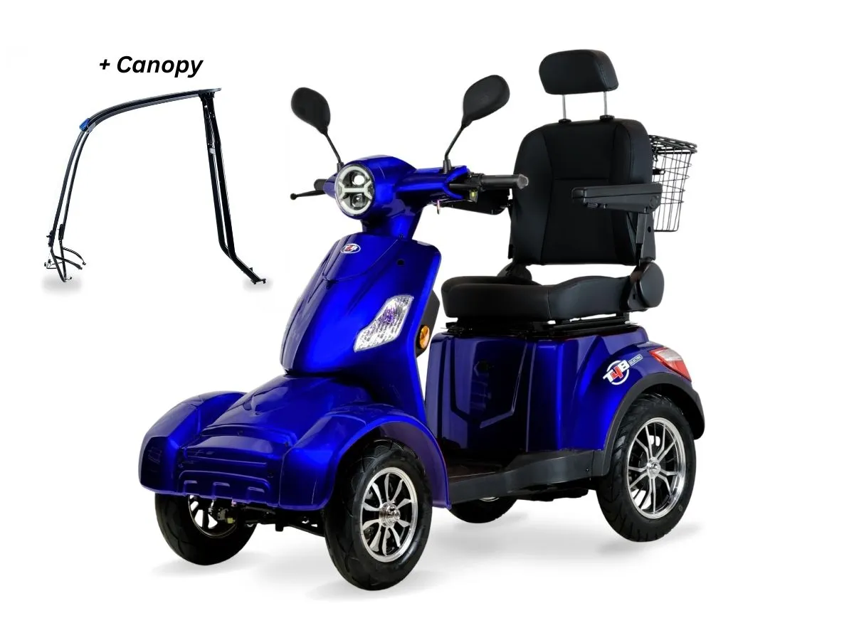 T4B Prime RoverX 500W 4-Wheel Mobility Scooter Blue — view 3