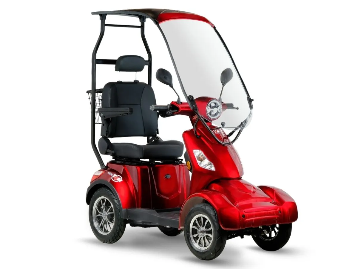 T4B Prime RoverX 500W 4-Wheel Mobility Scooter Red — view 2