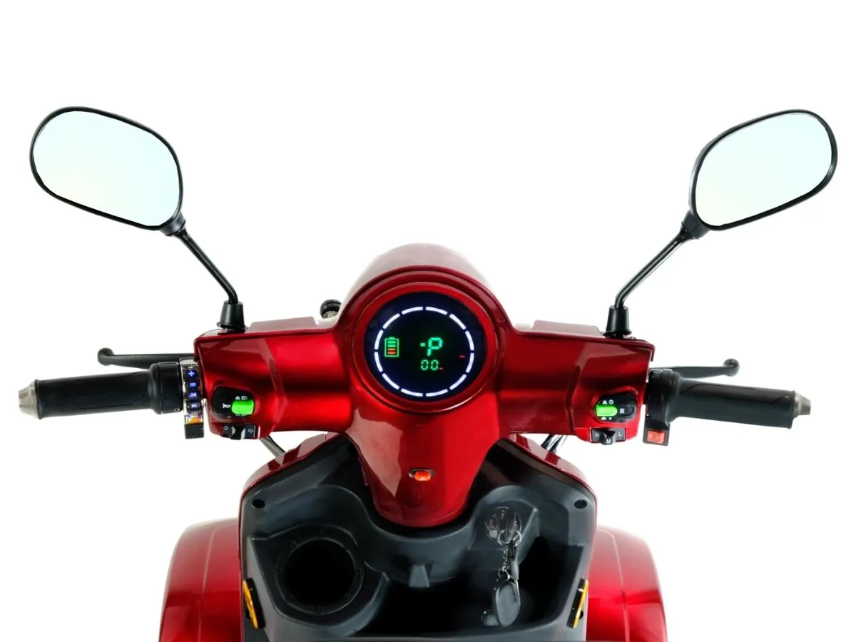 T4B Prime RoverX 500W 4-Wheel Mobility Scooter Red — view 7