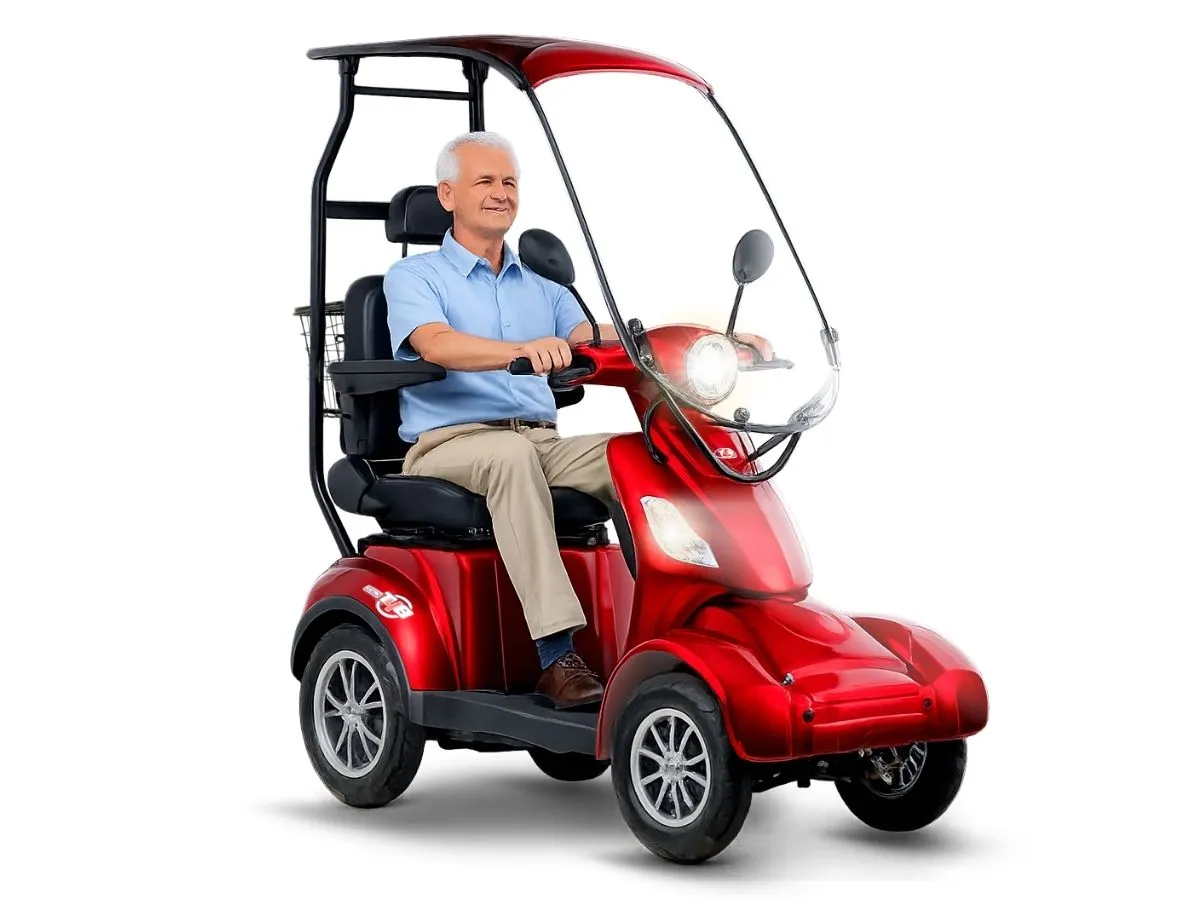 Prime RoverX Red Electric Mobility Scooter